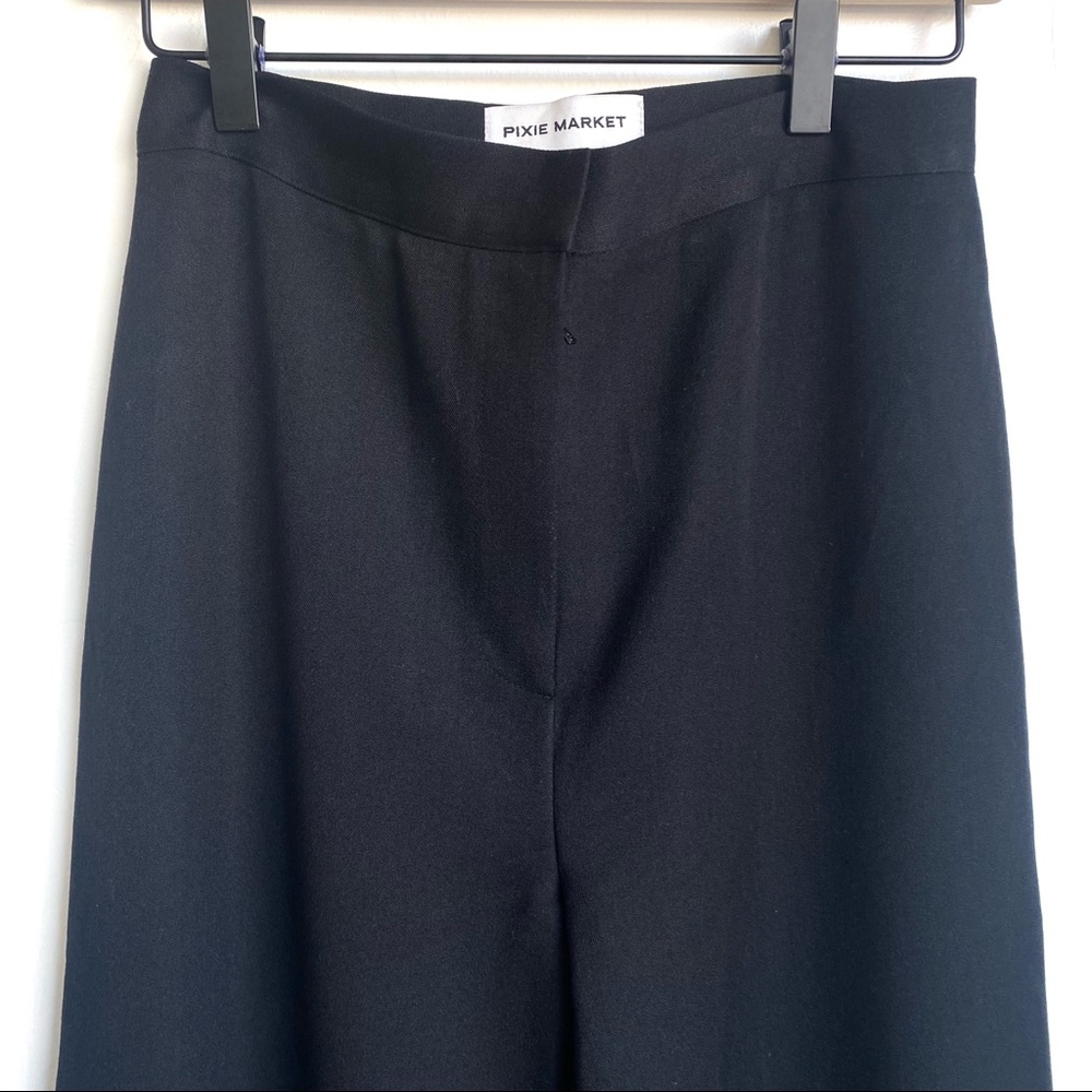Pixie Market Ring Pull Zipper Black Pants - image 7